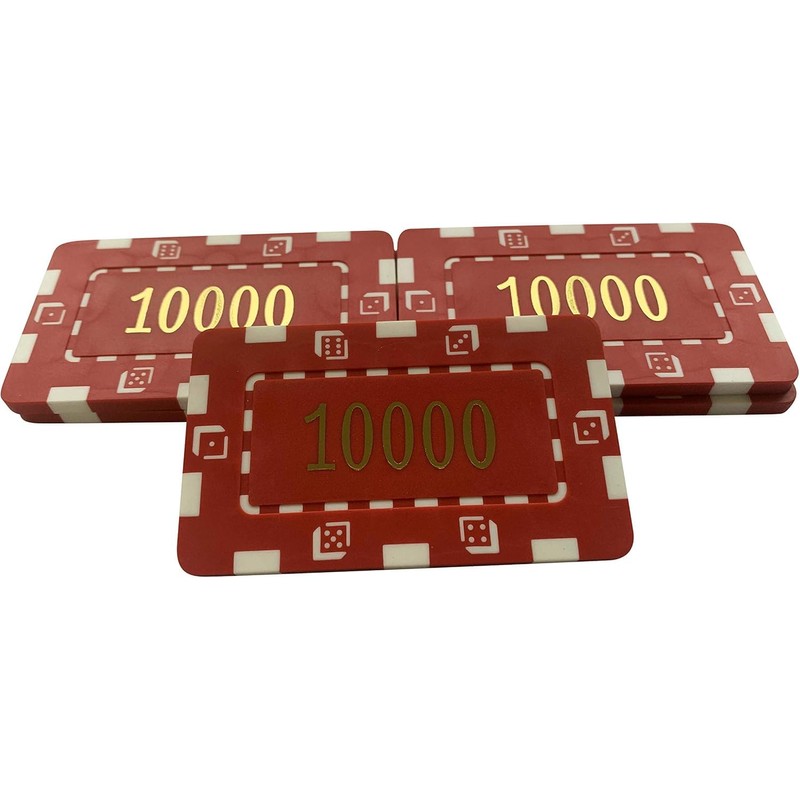 10 x Poker Casino Numbered Plastic Chip Plaques 74 x