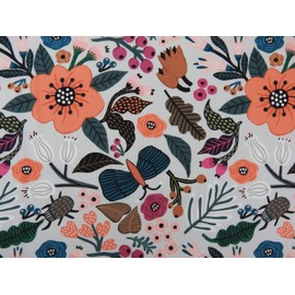 COTTONVILL MALLANGLUNA Collection 20COUNT Cotton Print Quilting Fabric-floral forest (1yard, Wildflower-1)