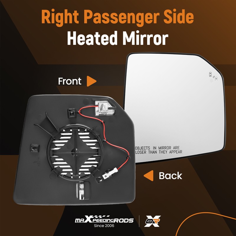 BFO Mirror Glass Heated Blind Spot Right Side For Ford