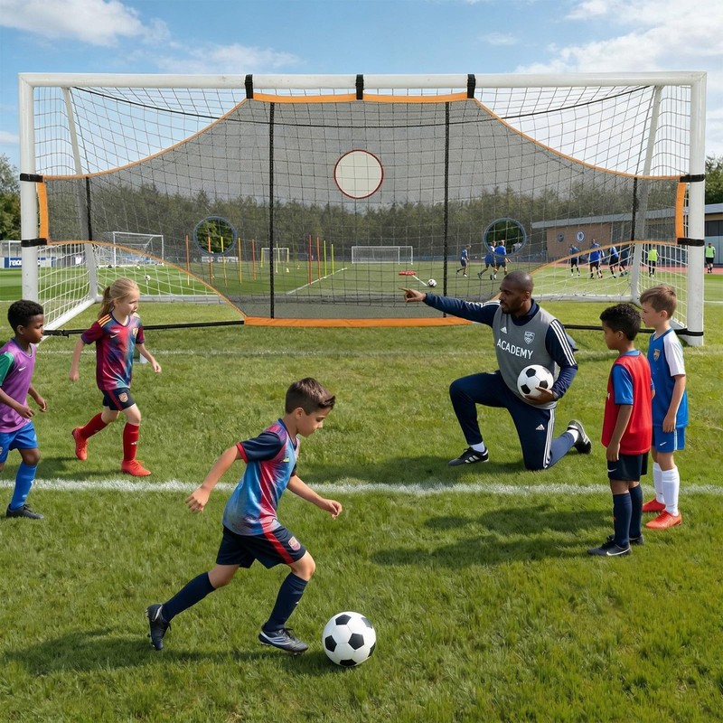 Sensch Soccer Goal Target Net, 16x6ft - Turn Training into