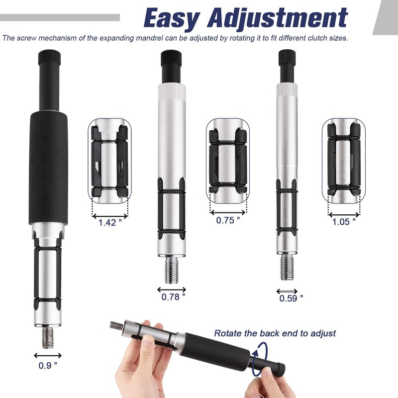 Gickbusus 11PCS Universal Clutch Alignment Tool Kit with 3 Spindles