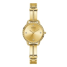 GUESS 30MM Watch - Gold-Tone Crystal Accented Petite Bangle Watch