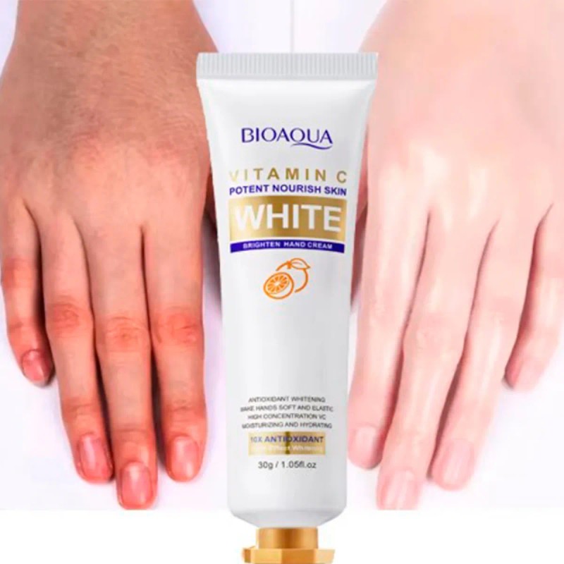 🧴🍊 Bioaqua – Crema de Manos con Vitamina C 30