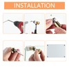 Bonsicoky 4 Sets Golden Stainless Steel Standoff Screws, Wall Mounting