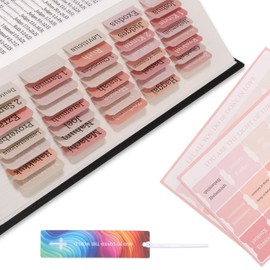 Cerpourt Bible Tabs for Women and Men 75 Tabs,Bible Tabs for Kids, Pink Bible Tabs,Bible Book Tabs,Bible Tabs for Study Bible, Bible Index Tabs,Bible Study Supplies