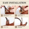 Gripooaven Purse Straps Replacement Kit for Longchamp Mini Bag, Leather
