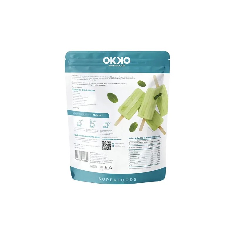 Okko Verde Polvo - Matcha - 1 - Unidad -