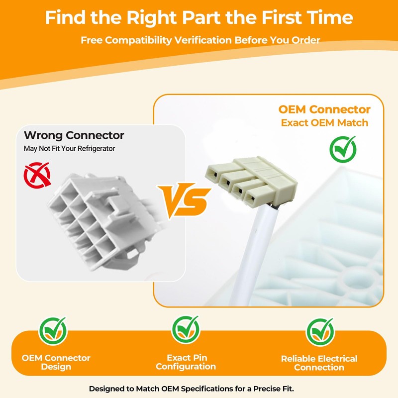 Upgraded W11455232 Ice Maker Replacement, Replaces W11397137 W11397055 4962306 AP6990738