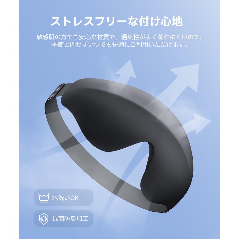 Pursay Eye Mask for Sleep, Zero Pressure, Comfortable Sleep, Sleep