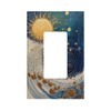 Azjincos Decorative Art Light Switch Covers Abstract Sun And Ocean