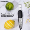Rainspire Lemon Zester Tool with Channel Knife, Stainless Steel Citrus