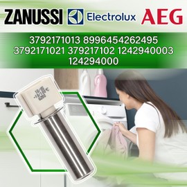 Temperature Sensor NTC for the Heating Element of a Washing Machine 44 mm Diameter 10 mm RAST 5 with Original Code 3792171013 3792171021 for Zanussi for Electrolux for AEG ONIX TECH