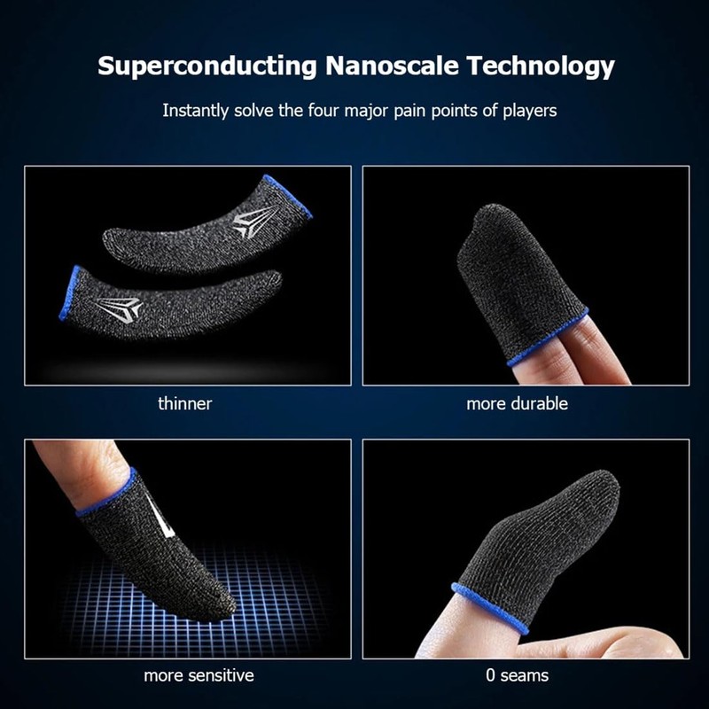 Set of 4 game finger sleeve sets, with lightweight and
