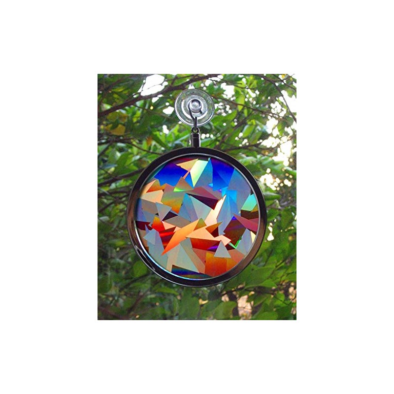 Rainbow Symphony- Rainbow Prism Suncatcher for Window, Crystal Pattern, Includes