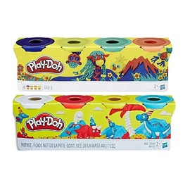 Play-Doh Bulk 8-Pack of Non-Toxic Modeling Compound, (4oz) Cans (8-Cans, 32oz)