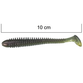 SEABUZZ Rubber Fish Fishing Lure Set 5 Pieces x 100 mm - Rubber Bait for Catfish and Zander & Pike - Trout & Perch Artificial Bait - Predator Fish Fishing Set - Freshwater and Saltwater Fishing