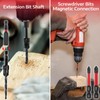 Doaho 15 Pcs Countersink Drill Bit Set,Tapered Counter Sink Bits