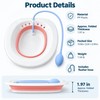 Foldable Sitz Bath Basin for Toilet Seat – Portable Plastic