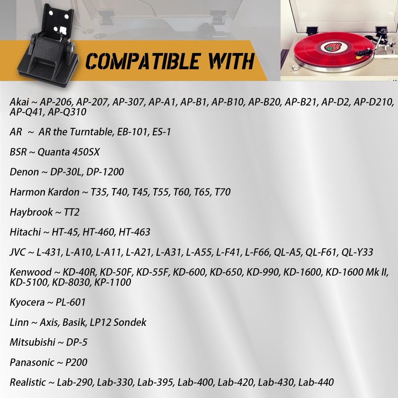 1pcs Dust Cover Hinge Turntable Parts Compatible with AkaiAP-206, AR
