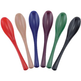 Shimomura Planning Spoons, Soft Spoons, Set of 6, Made in Japan, Does Not Stick to the Bottom, Nursing, Children, Baby Food, Assorted Colors, 34948 Tsubame Sanjo