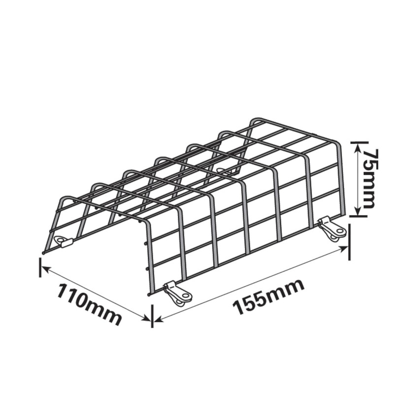 AB Tools Trailer Lighting Board Guard/Lamp Cage Cover PAIR Left