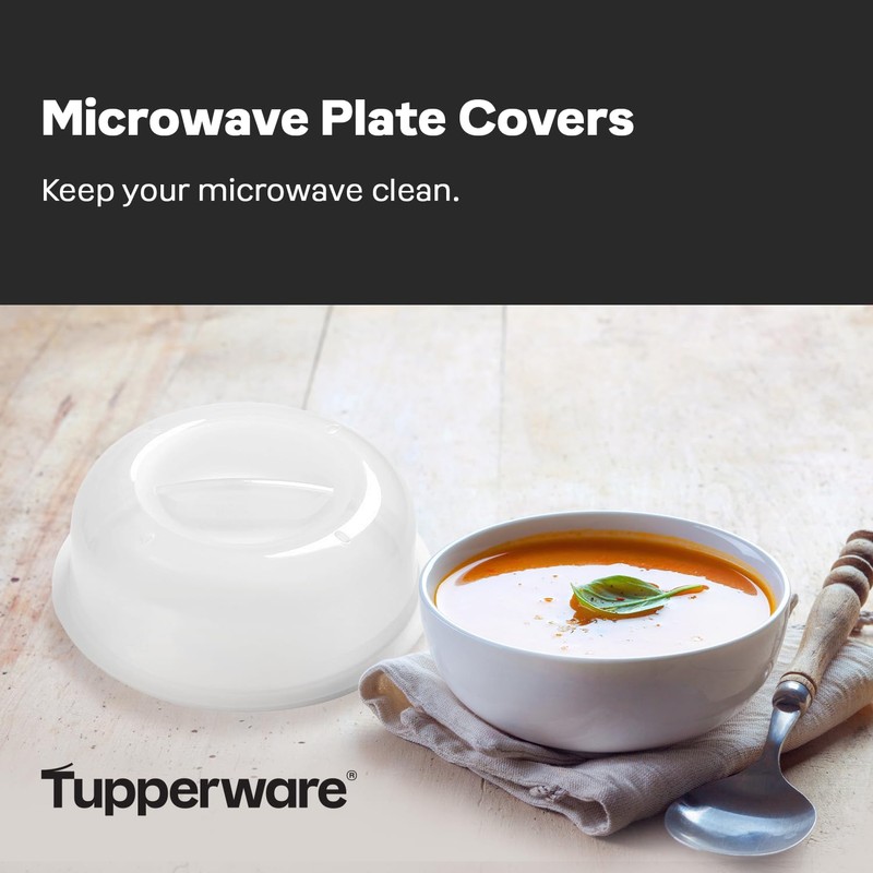 Tupperware Microwave Plate Cover, Dishwasher Safe and BPA Free (Set