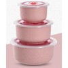 3-Piece Wheat Straw Food Storage Bowl Set for Meal Prep