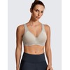 SYROKAN High Impact Sports Bras for Women Support Underwire Cross