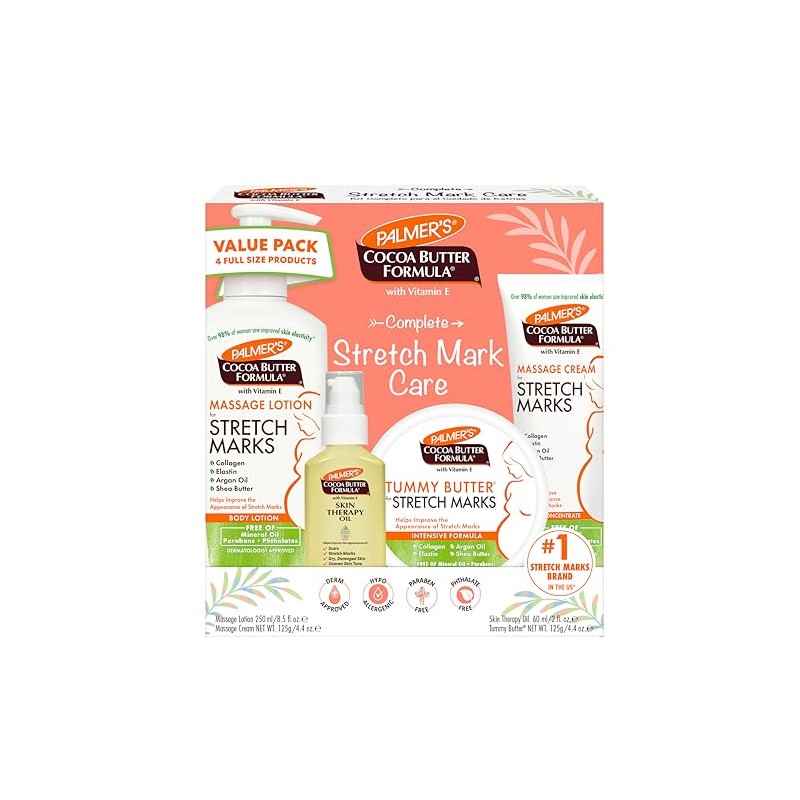 Palmer's - Kit para Estrías Embarazo con Manteca de Cacao