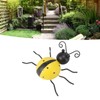 4Pcs Ladybug Wall Decor Lady Bug Ornament Wrought Iron Insect