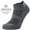 CWVLC Unisex Cushioned Compression Athletic Ankle Socks Multipack, 6-pairs Black
