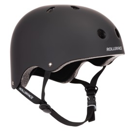 Rollerface Casco Multi-Sport, Doble Certificado de Seguridad, Interior Extra acolchonado Unisex Adultos,Negro Grande