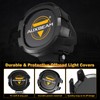 Auxebam 4 inch Black Offroad Light Covers, 2Pcs LED Round