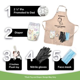 MUNIFICENCE Daddys Call Of Doodie Beige Apron Great Gift for New Dad to be