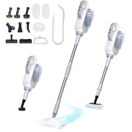 Steam Mop, 13-in-1 Powerful Handheld Steam Cleaner with 13 Accessories, 500ML Removable Tank, 23FT Power Cable, Detachable Steam Mops for Floor Cleaning, Tiles, Windows, Tile Grout, Carpets, Furniture
