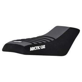 Enjoy Mfg Arctic Cat 250 300 400 454 500 4x4 2x4 Seat Cover BLK side-GREY top-BLK rib #277