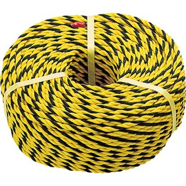 TRUSCO Sign Rope with 3 Run 10.0 mm Yellow/Black