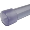 Clear PVC Pipe Fitting (bluish tint): End Cap, Schedule 40,