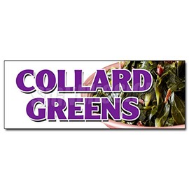 48" Collard Greens Decal Sticker Soul Food Okra Chicken Cornbread hushpuppies