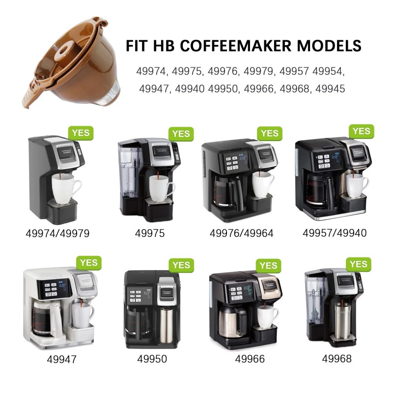 NA 2-Pack Single Serve Ground coffee Brew Basket for Hamiltion