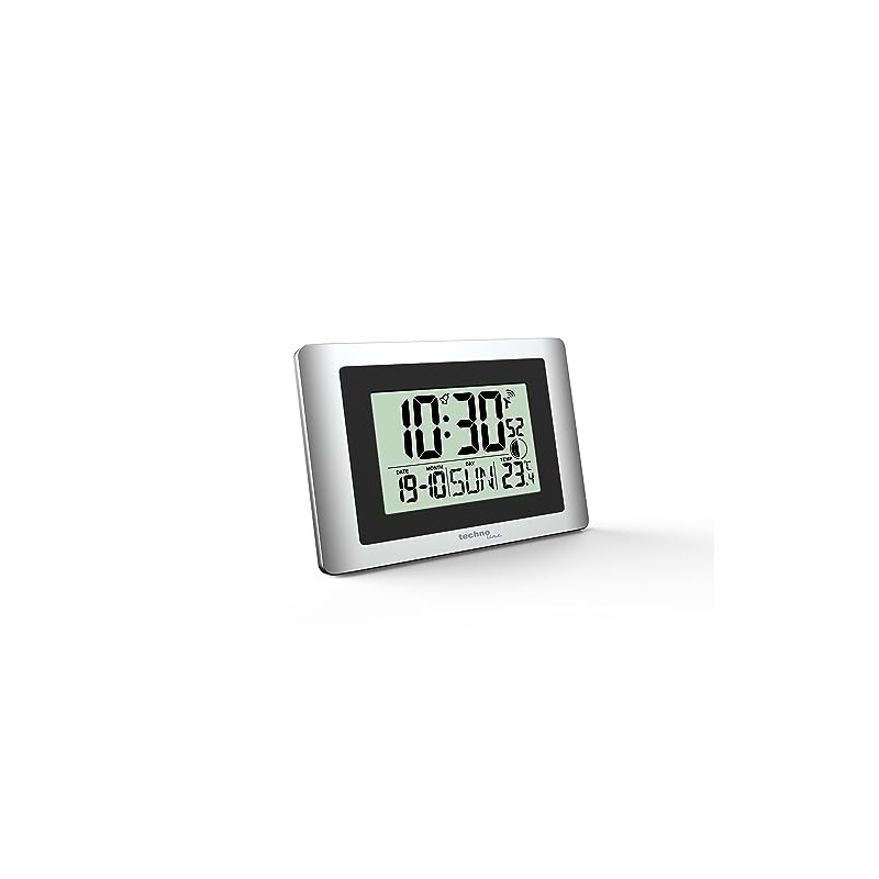 technoline WS8028 Digital Radio Controlled Wall Clock Small 22 x