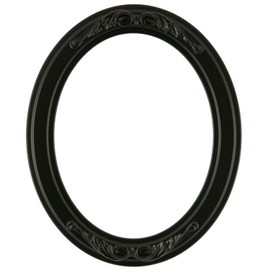 ArtToFrames 6x8 Inch 821 Oval Frame Matte Black Comes with Oval Flat Glass, Oval Frame Back and Wall Hanging Hardware (821A0608MB)
