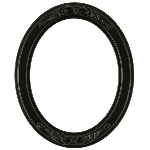 ArtToFrames 6x8 Inch 821 Oval Frame Matte Black Comes with