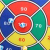 74CM Sticky Ball Board Foldable Dart Board with Remote Control