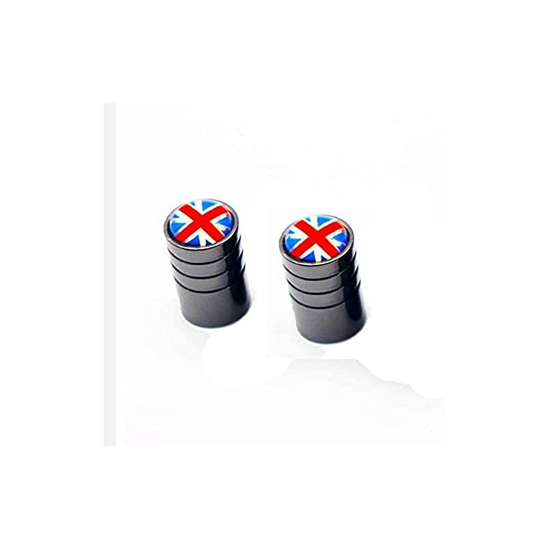 London Craftwork Pair Black Aluminium Valve Caps for Brompton Union