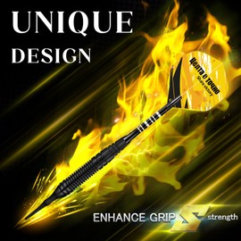 Lavishio Soft Tip Darts Sets - Soft Tip Darts for Electronic Dartboard Plastic Tip Darts Set with Aluminum Shafts + Extra 3 Dart Flights 3 Replace Plastic Shafts (Yellowish Black)