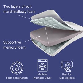 Casper Sleep Foam Pillow, Standard, White