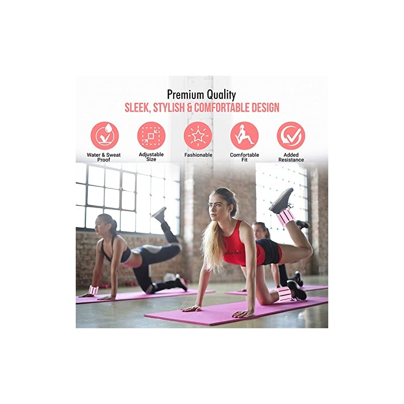 WAYAMY - Pesas de Tobillo Ajustables para Fitness, Totalmente Ajustable