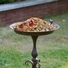 MNRYLKB Dia 18" W*28" H Large Metal Bird Bath with