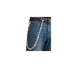 Pants Pocket Chain for Women Men: Trouser Jean Purse Wallet Chain Belt Silver Streetwear Punk Goth Emo Y2K Rockstar Accessory - Silver Barbed